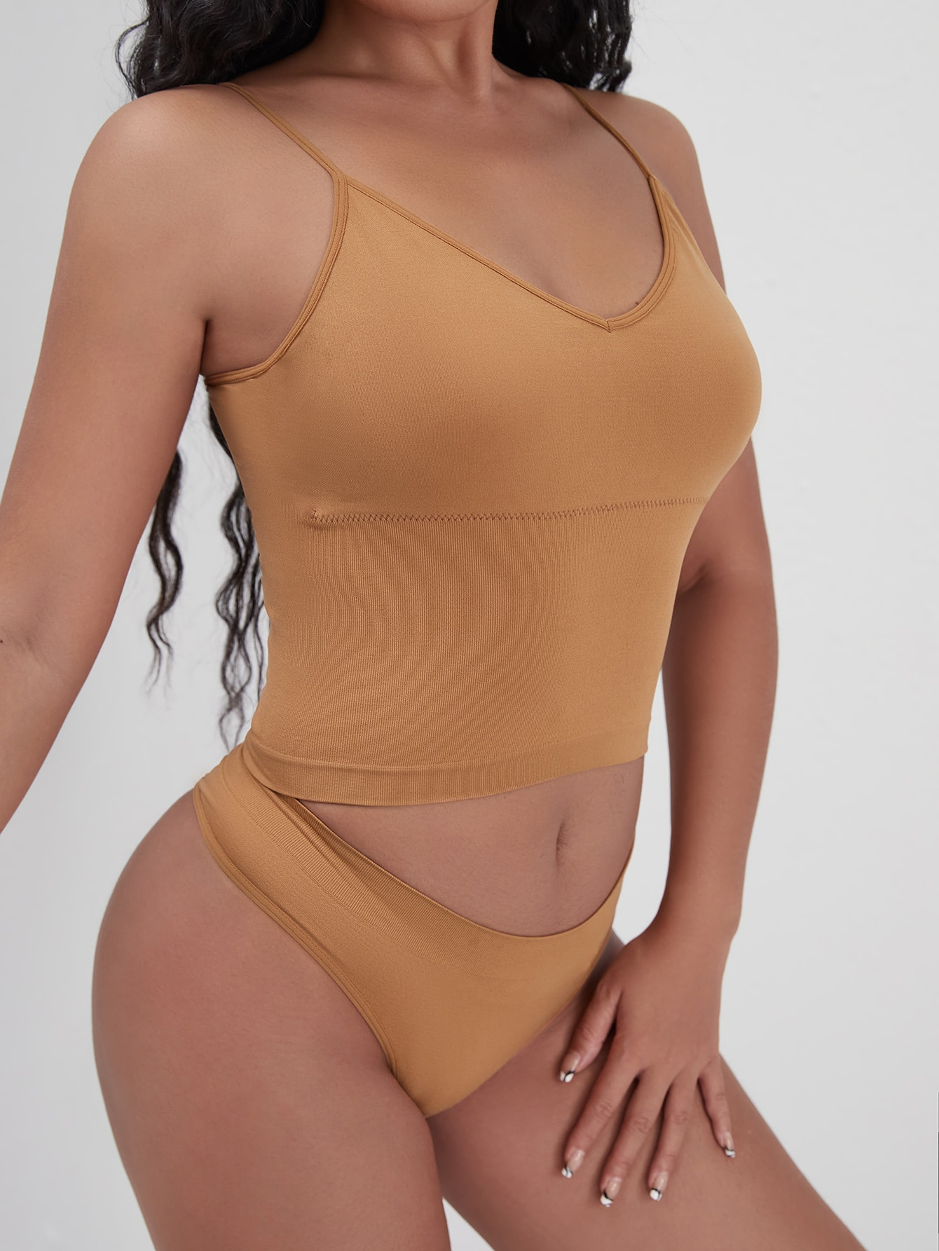 Plain Seamless Lingerie Set