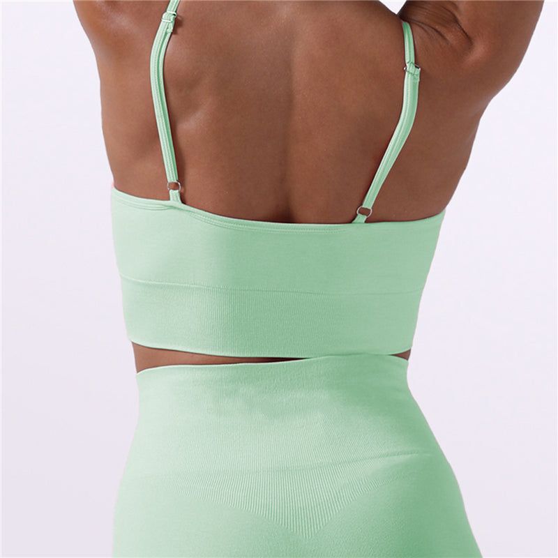 8 Colors High support Seamless Sport Bra and Leggings Set