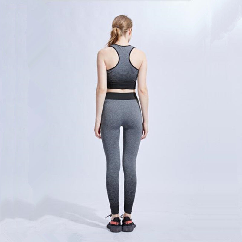 Seamless Gradient Yoga Bra and Legging Sets